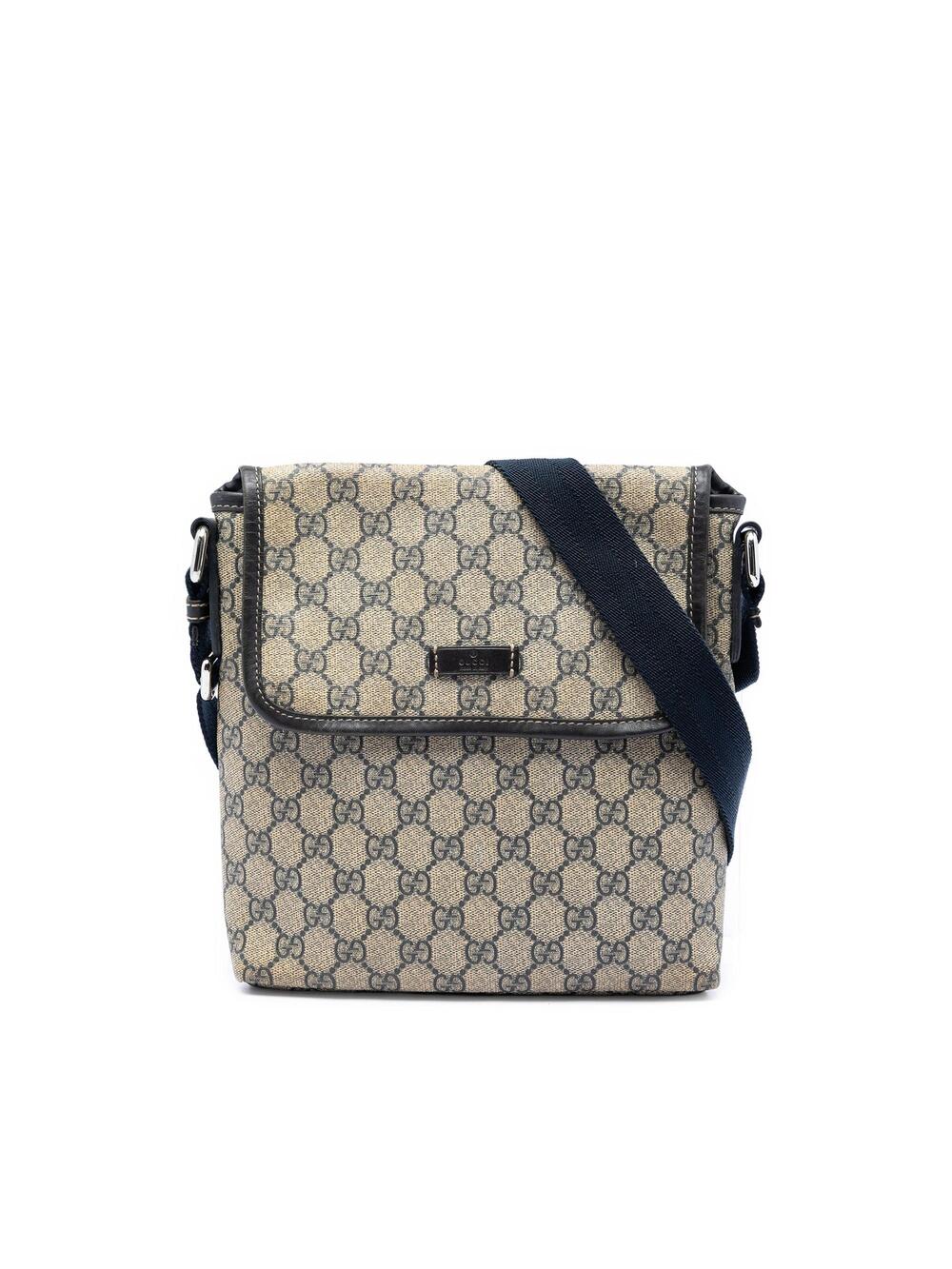 Gucci Flap Messenger Gg Coated Canvas #341253G61B
